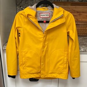 Hunter Yellow Waterproof Raincoat High Collar